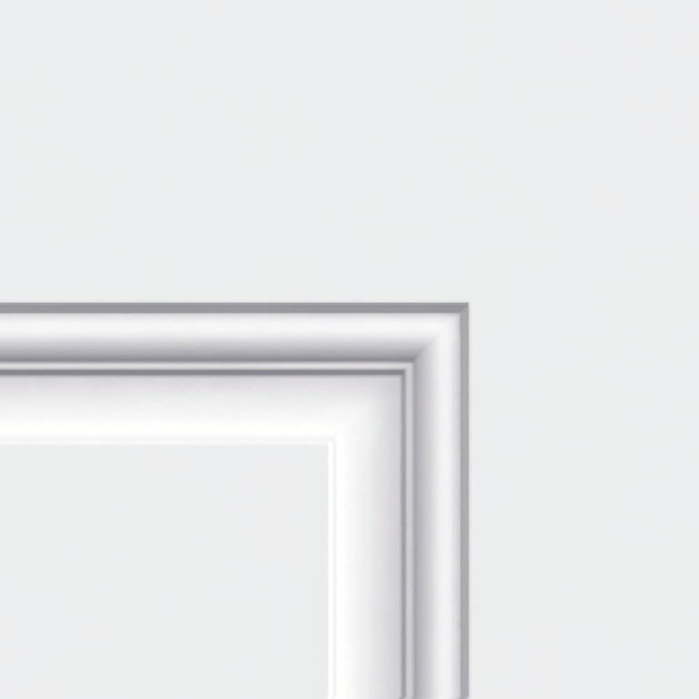 Primed Left Hand Outswing 1/2 Lite 2-Panel Clear Glass Steel Prehung Front Door 36" x 80" K8427