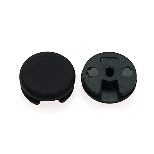 2pcs Plastic 3D Analog Controller Stick Cap Button Replacement Black F37703