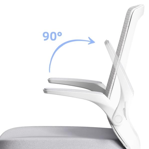 Orange Mesh Office Chair with Adjustable Armrests Q514557