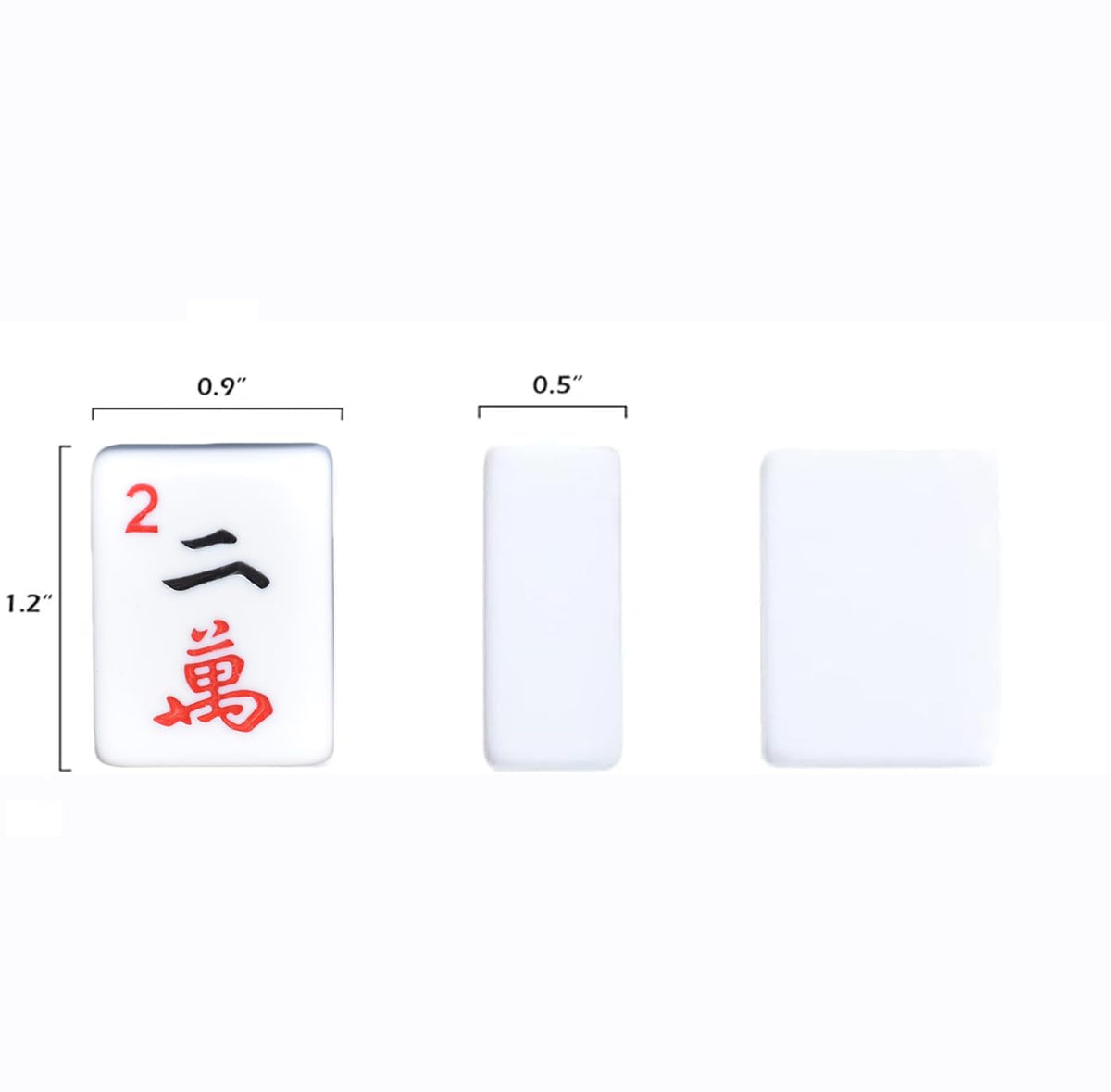American Mahjong Set with 166 White Tiles and 4 Racks P179