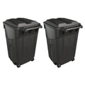 45 Gallon Heavy Duty Plastic Trash Cans with Wheels P553719