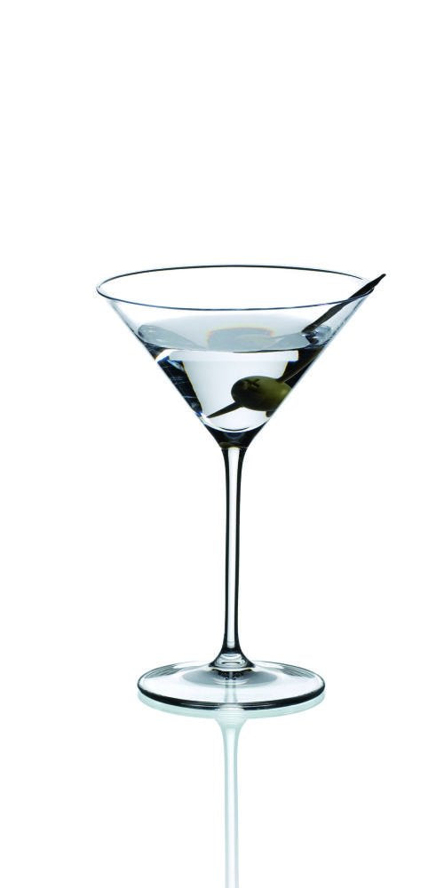 Precision Blown Crystal Martini Glasses Set of 2 S634