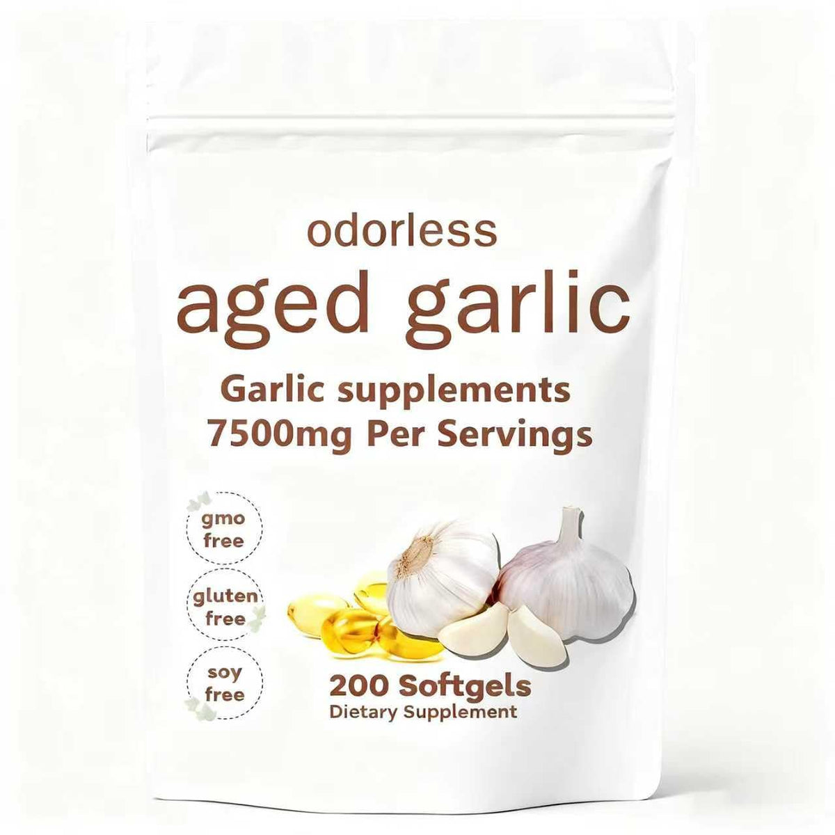 Odorless Aged Garlic Extract 200 Softgels F1093