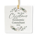 Ceramic 3-inch Square-Shaped Ornament S9209