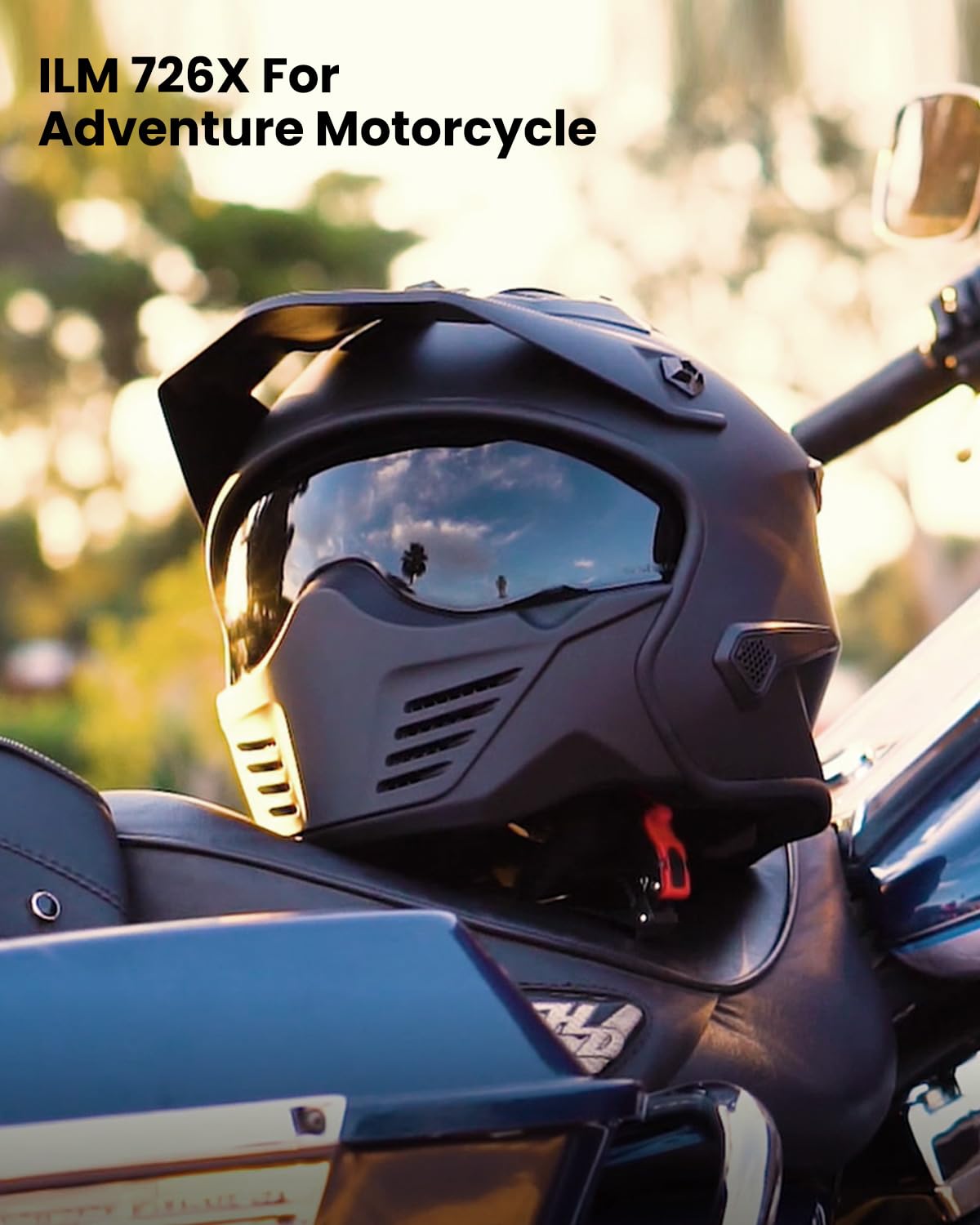 Open Face 3/4 Half Motorcycle Helmet DOT Matte Black M O627