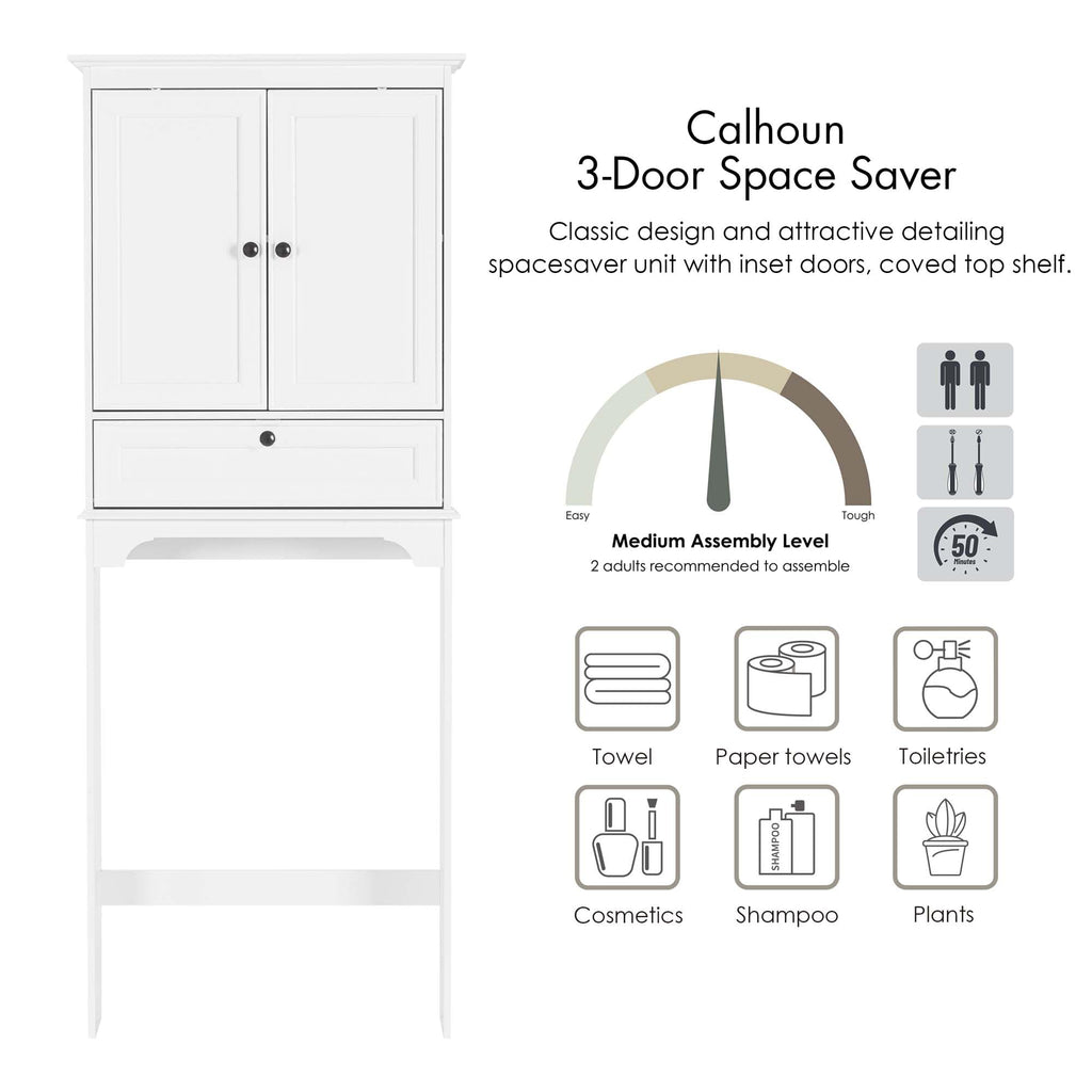 White Over the Toilet Storage Cabinet H43824