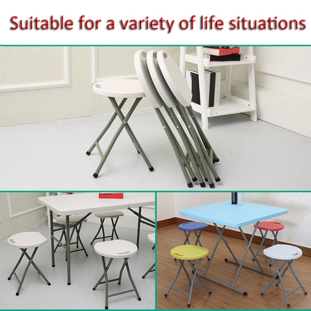 Black 18 Inch Folding Stool with Handle F45278