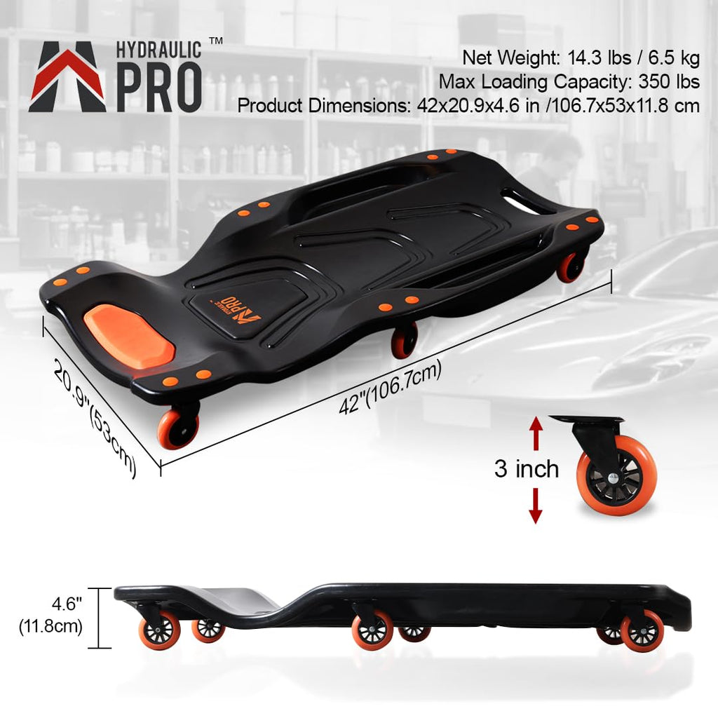 42" 350 LBS Mechanic Creeper with 6 Wheels E154153