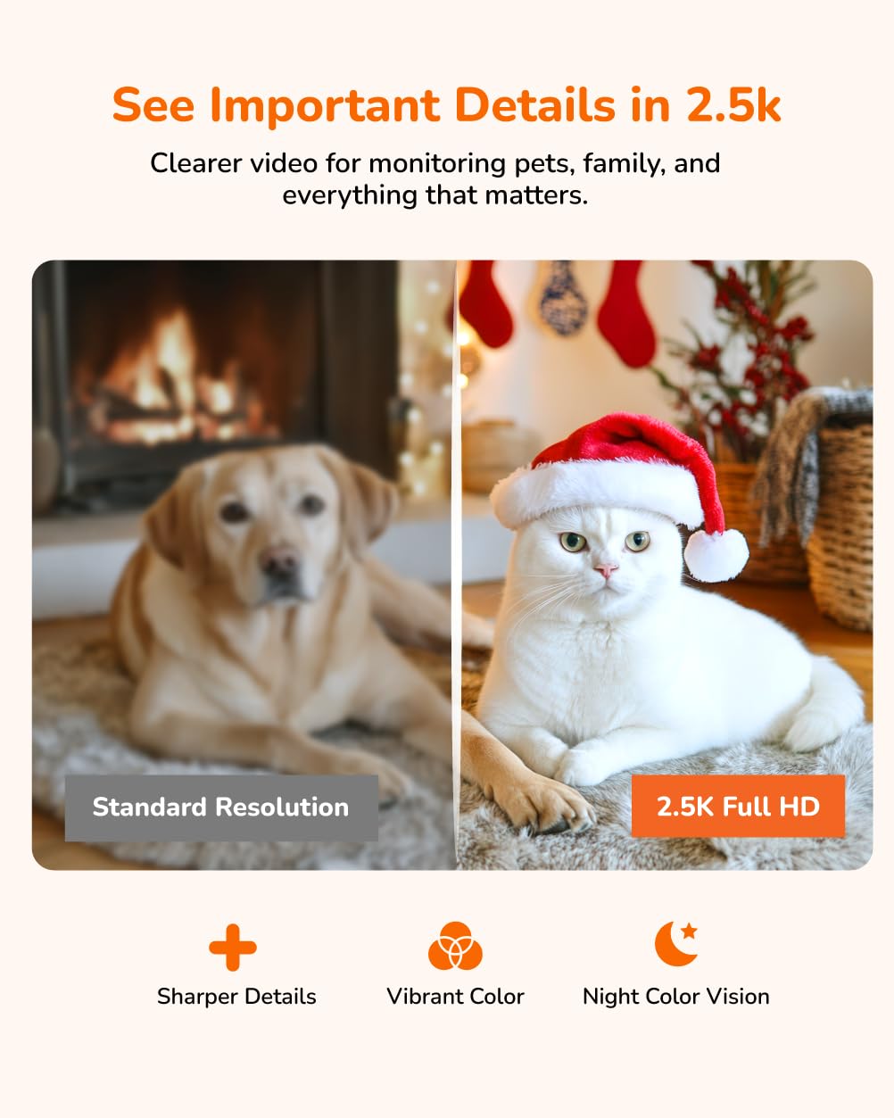 2.5K Indoor Pan-Tilt Security Camera R90478