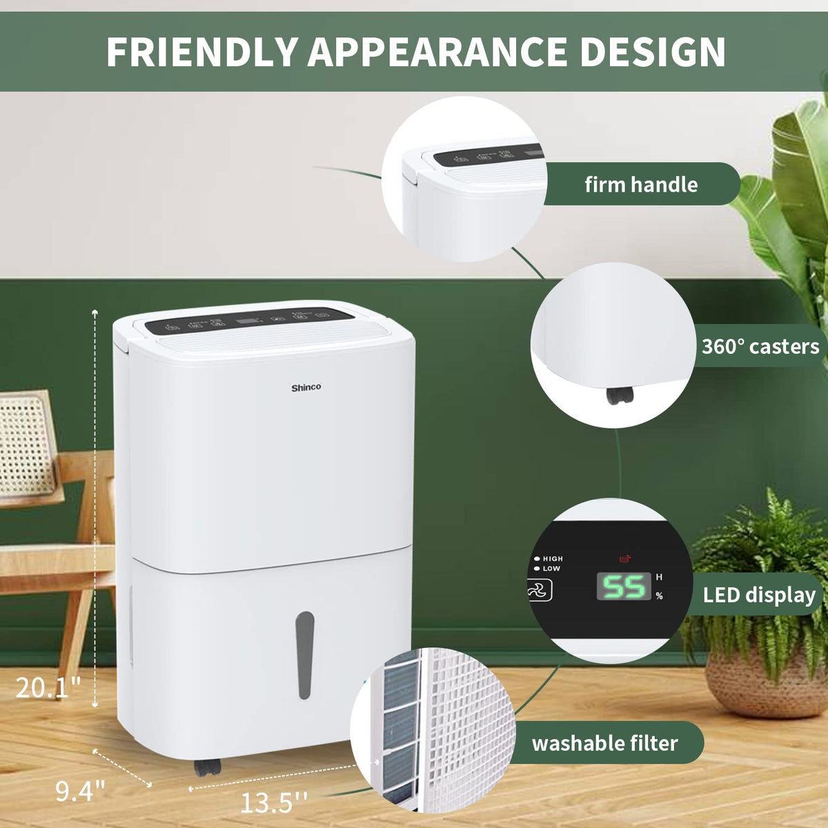 6,000 Sq.Ft Energy Star Dehumidifier with WIFI P874842