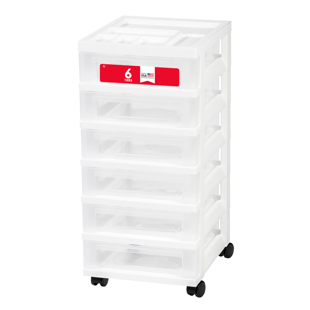 6 Drawer Rolling Storage Cart V23491