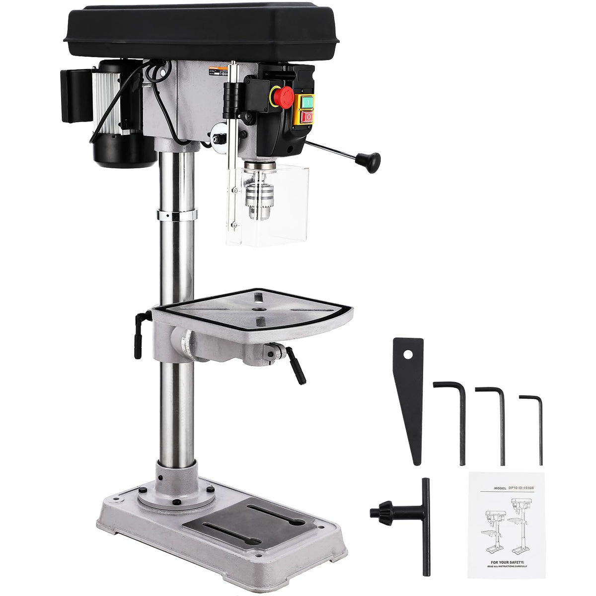 15 in Benchtop Drill Press with 7.5 Amp Variable Speed Tilting Worktable C65614