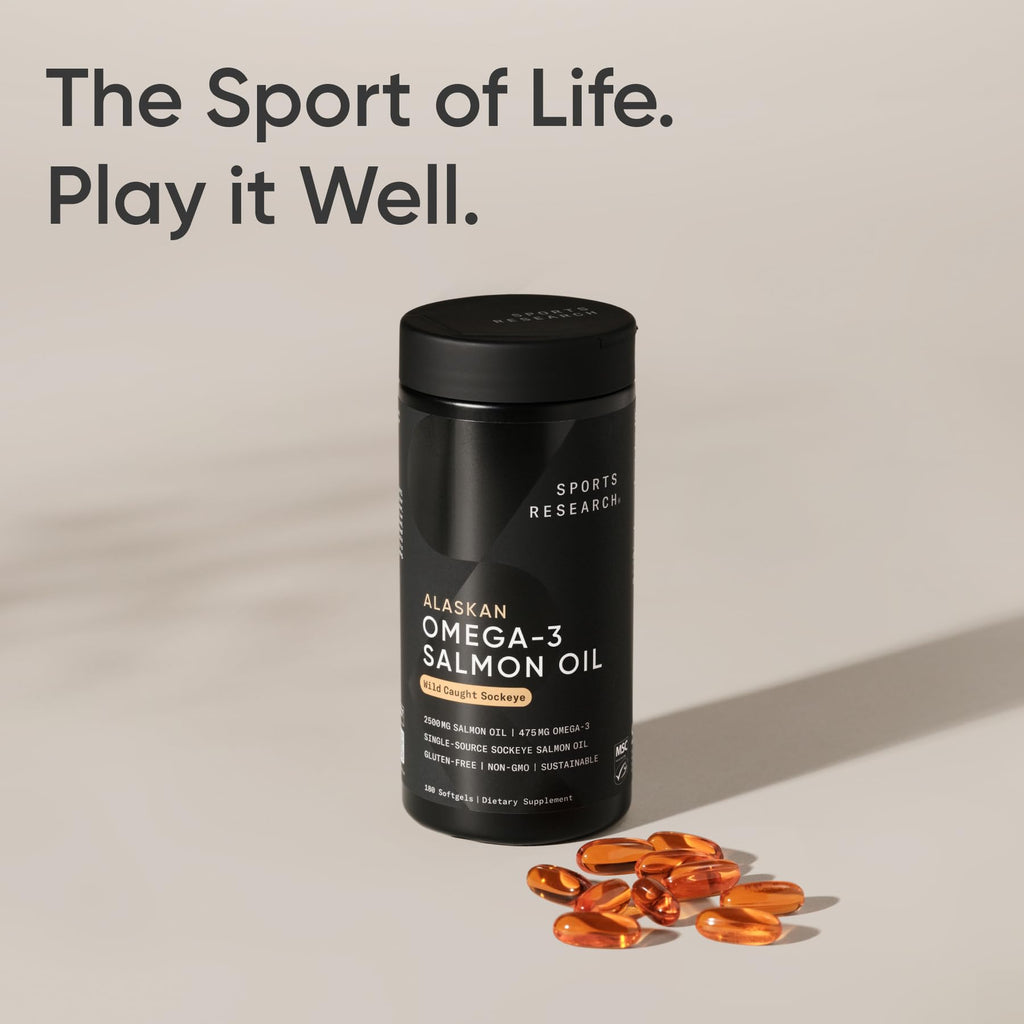 Omega-3 Wild Sockeye Salmon Oil 2500mg 180 Softgels B242516