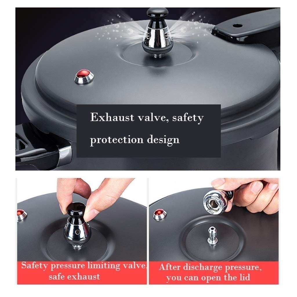 Black 3L Stainless Steel Pressure Cooker P633