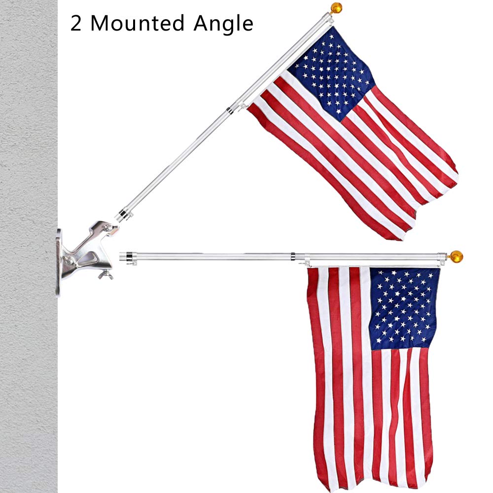 Two Position Stainless Steel Flag Pole Holder 1-1/4 inch D9906