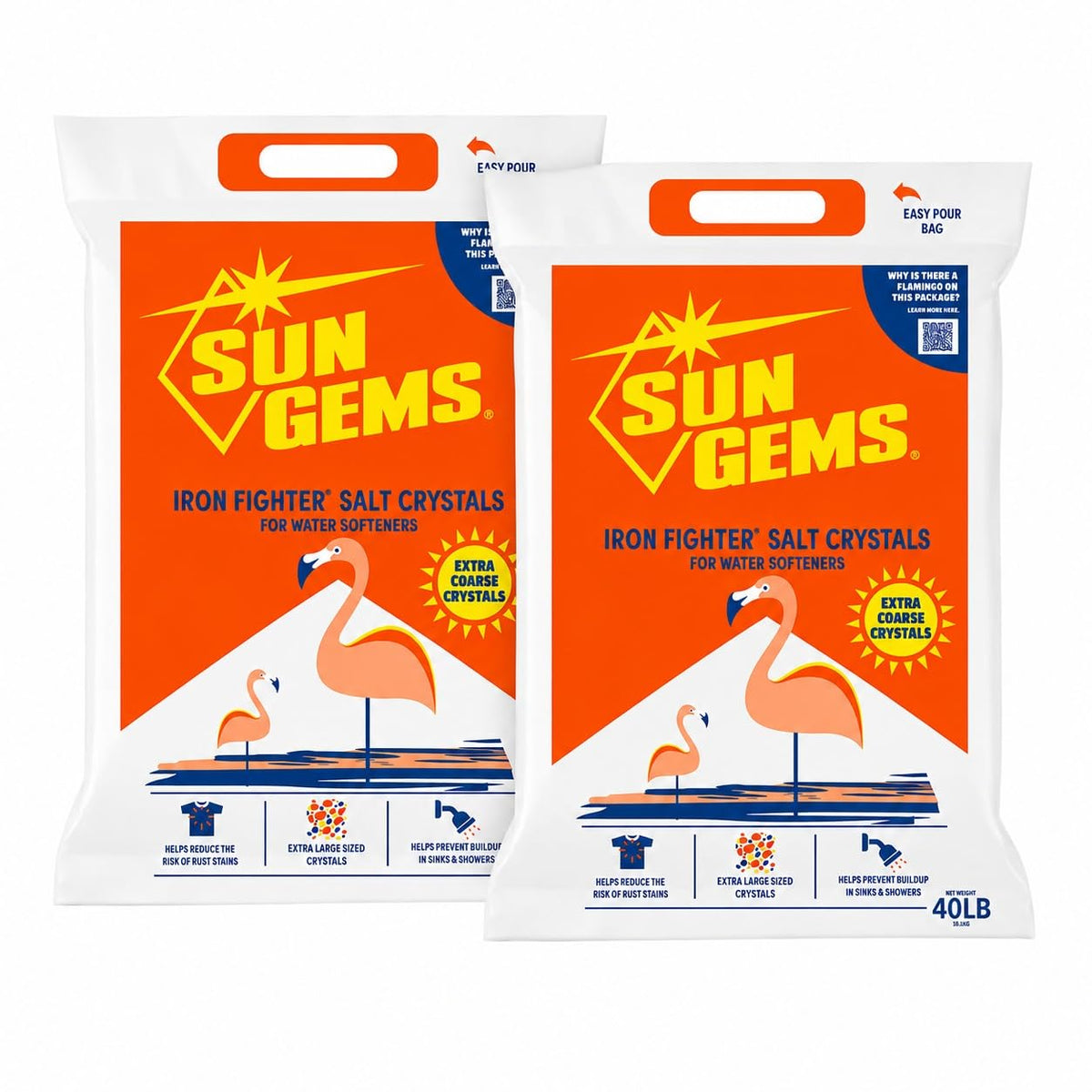 Water Softener Salt Crystals 40 lb 2 Pack B7262