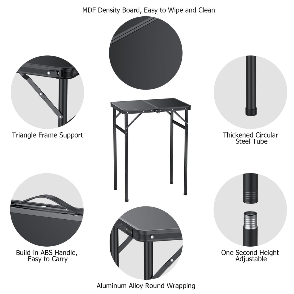 Folding Camping Table 3 Adjustable Height G20733