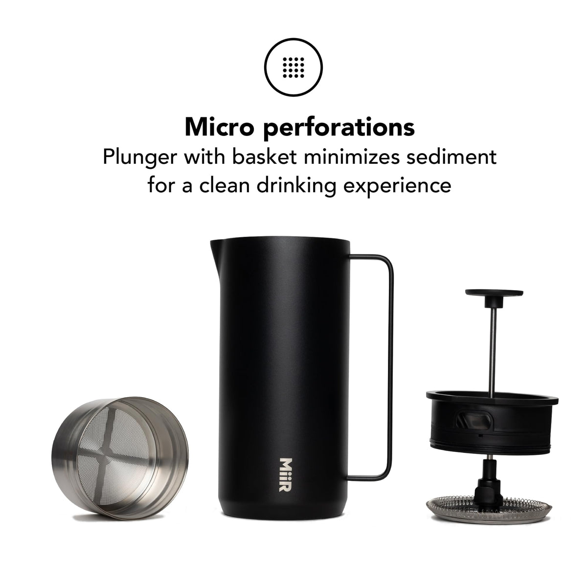 33oz Insulated French Press Coffee Maker A1768