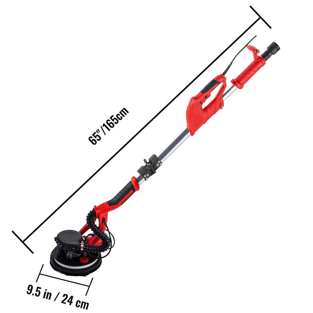850W Variable Speed Electric Drywall Sander with Vacuum Bag U8935
