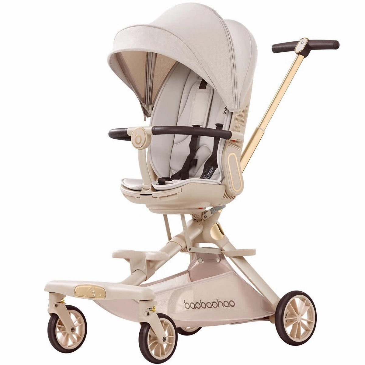 Lightweight Folding Stroller Wagon with Reversible Seat and Canopy K689