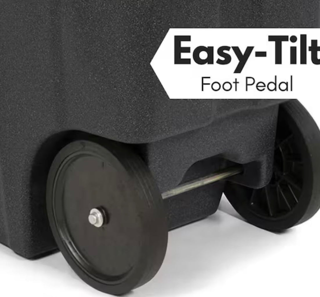 48 Gallon Trash Can with Quiet Wheels W855
