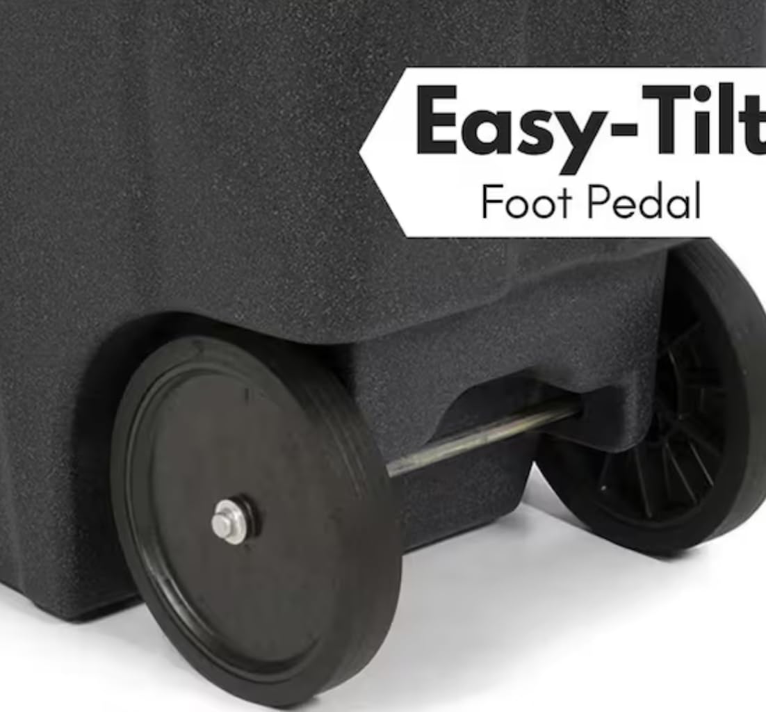48 Gallon Trash Can with Quiet Wheels W855
