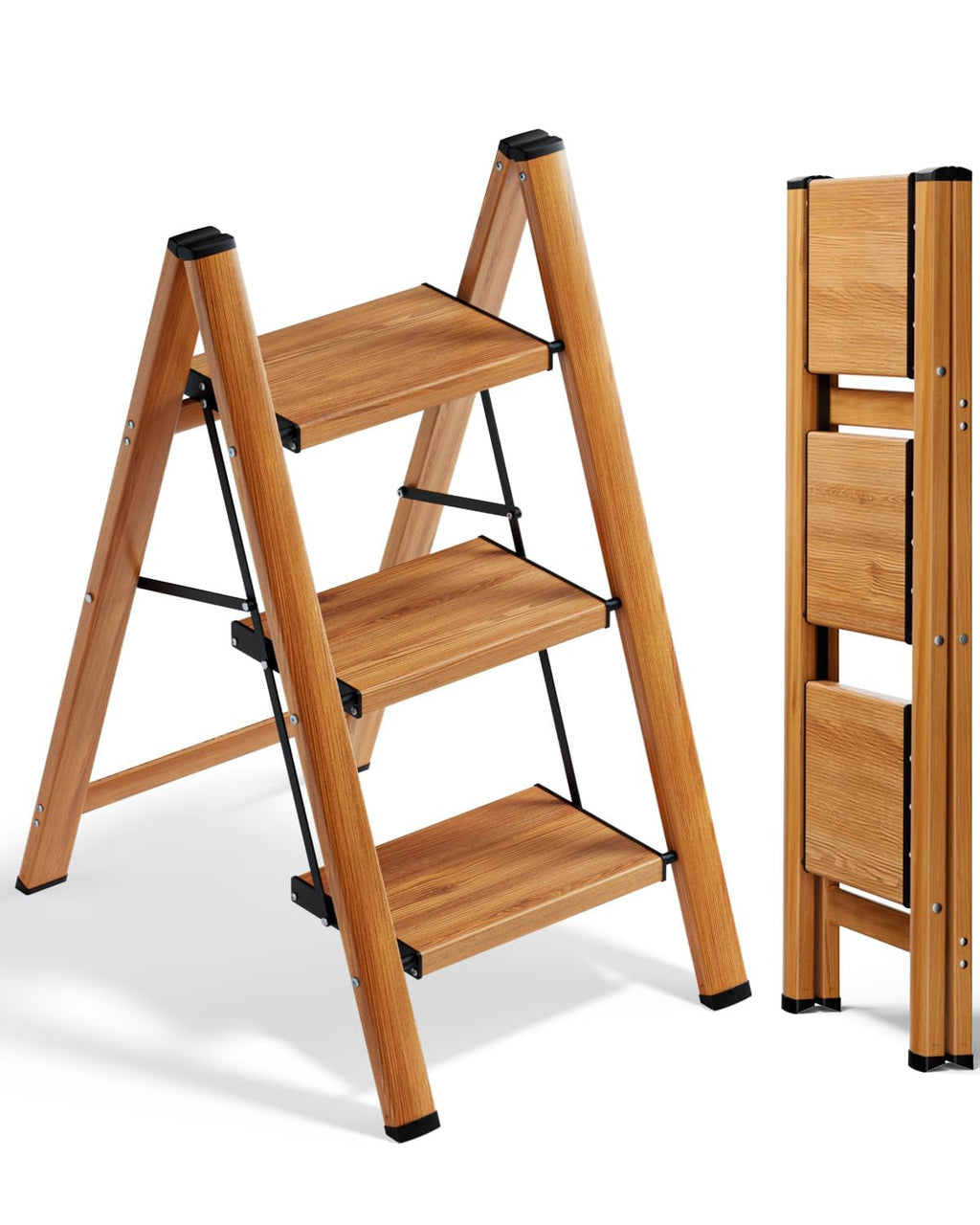 3 Step Lightweight Folding Step Stool V144
