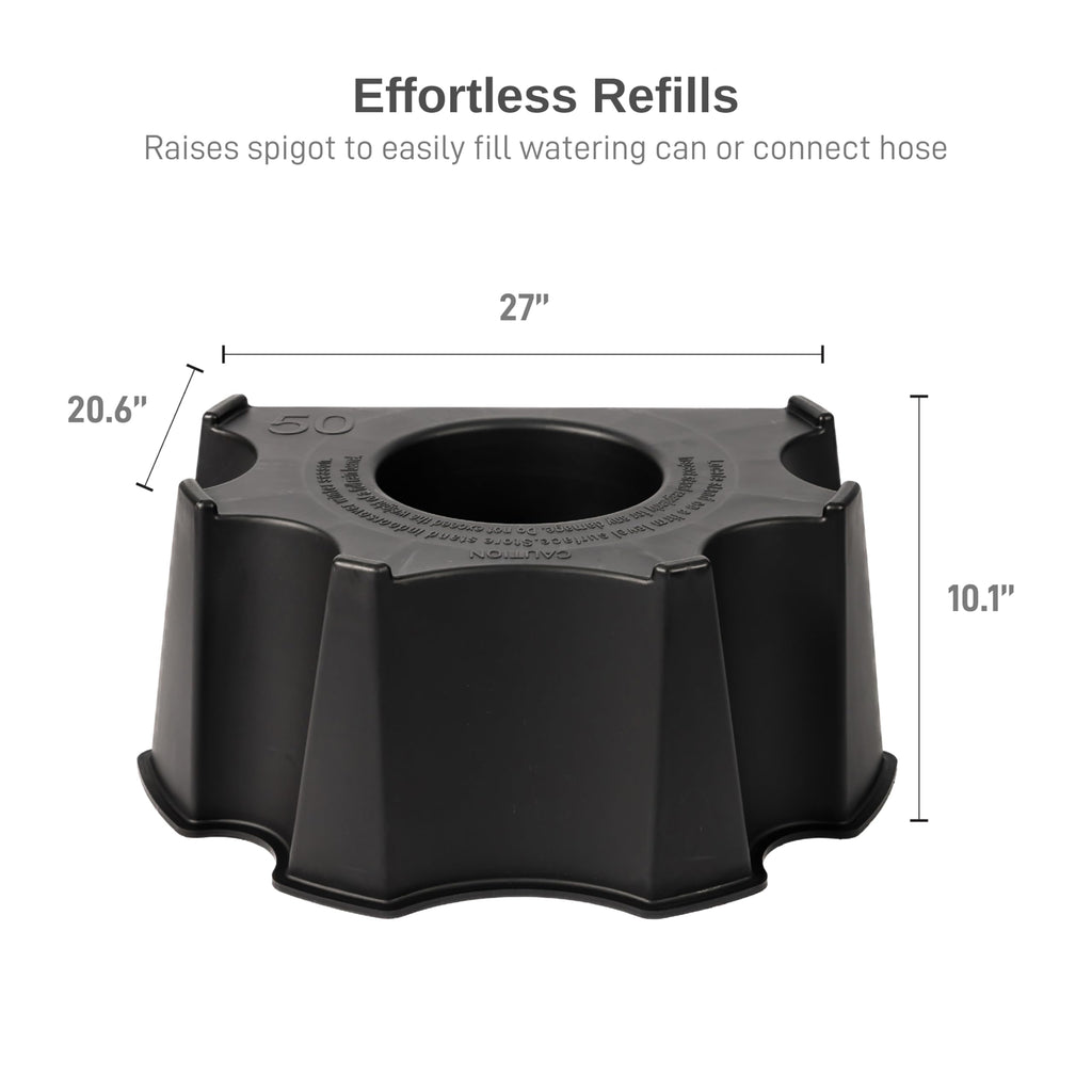 50-Gallon Black Rain Barrel Stand X1258