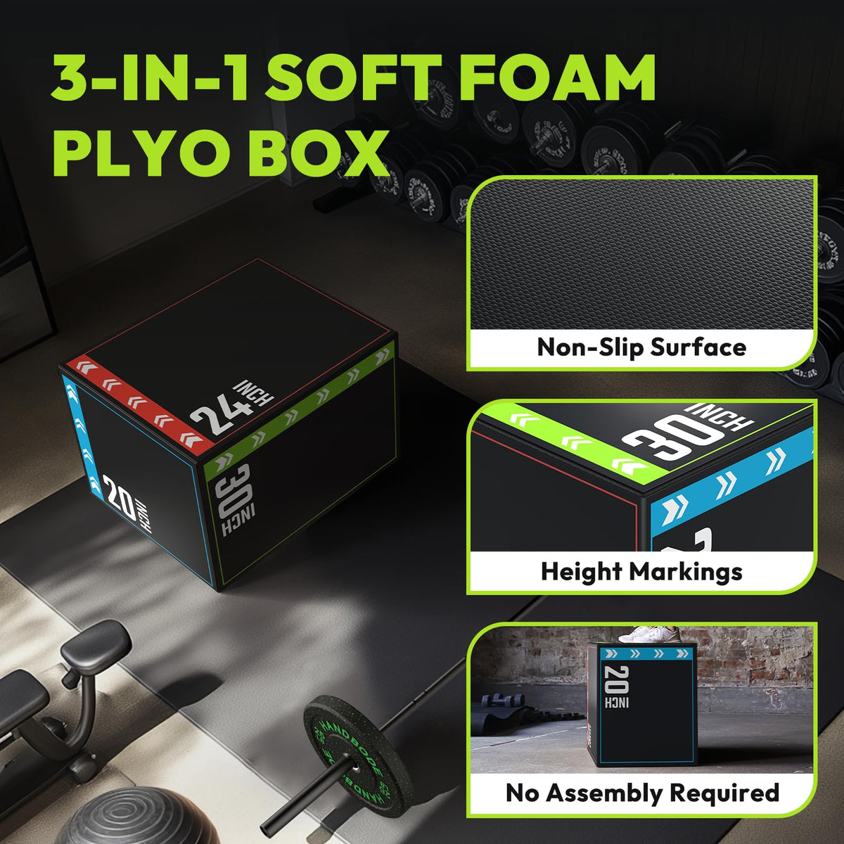 3-in-1 Plyometric Jump Box K128103