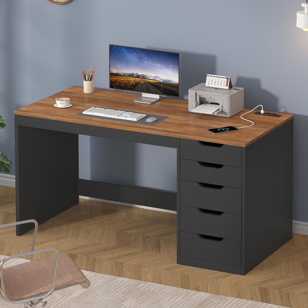 47 Inch Computer Desk with 5 Drawers N194181