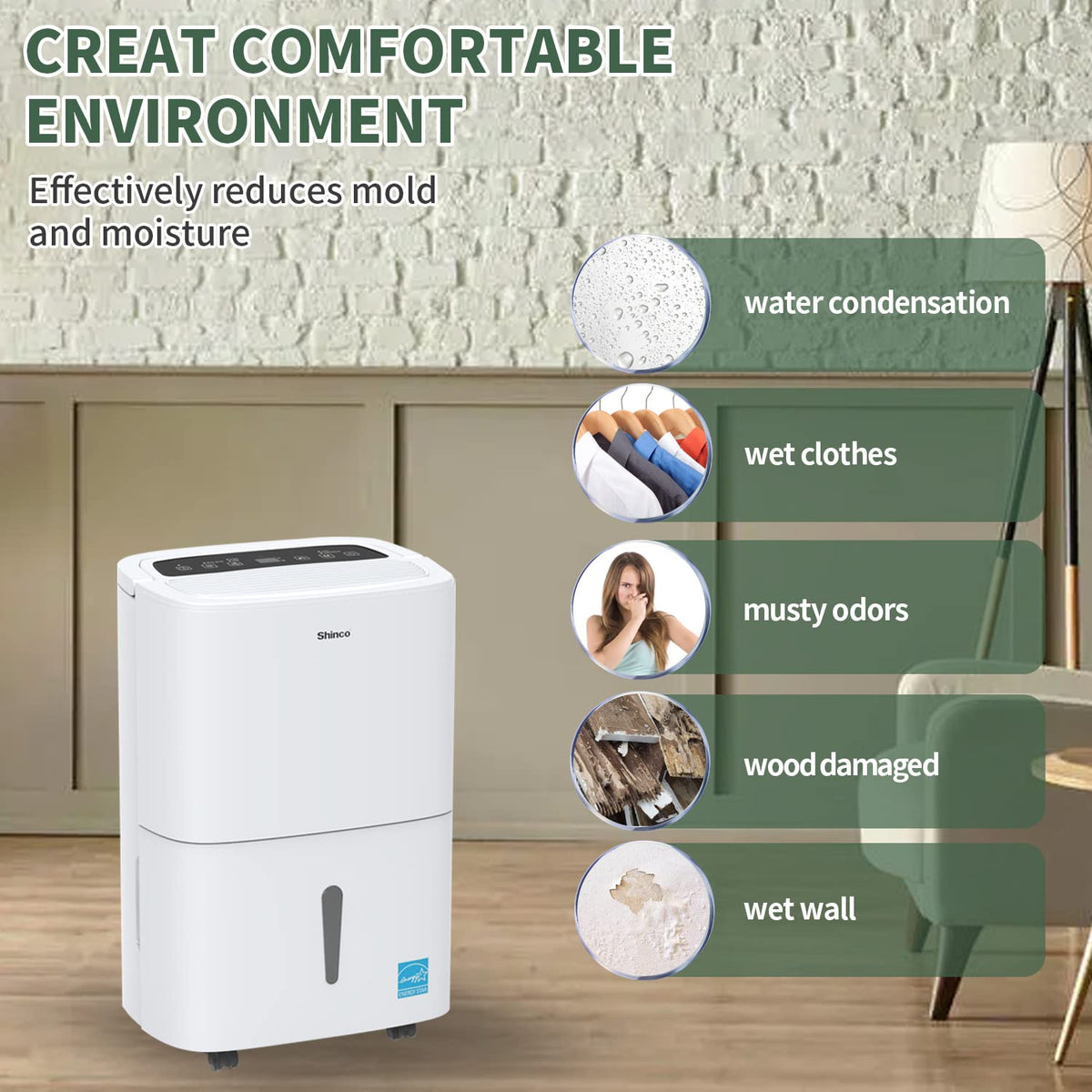 6,000 Sq.Ft Energy Star Dehumidifier with WIFI P874842