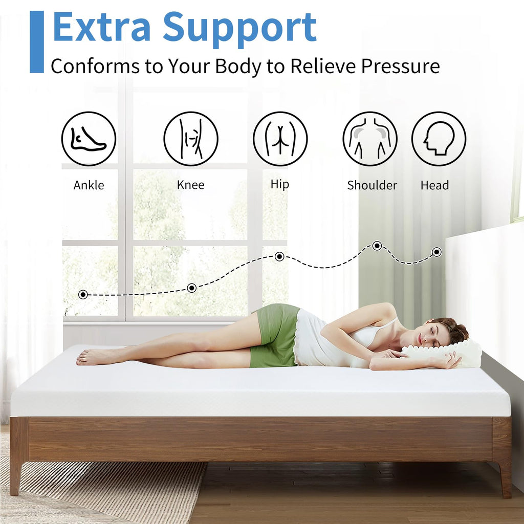 5 inch Gel Memory Foam Twin Mattress B597468