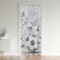 Football Blackout Door Curtain, 1 Panel 42"W X 80"L I78275