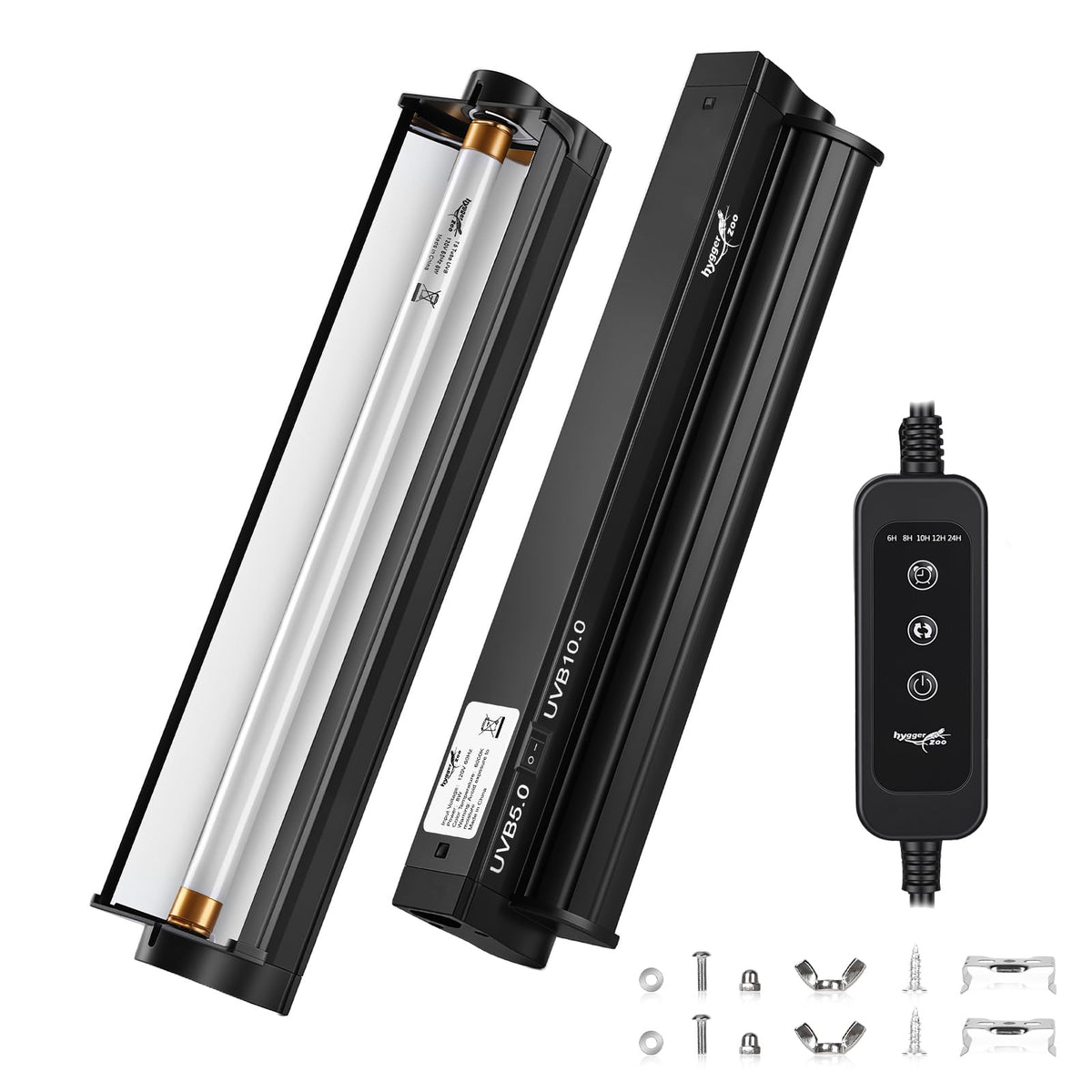 12Inch T5 UVB Reptile Light Fixture Combo Kit with Cycle Timer J271659