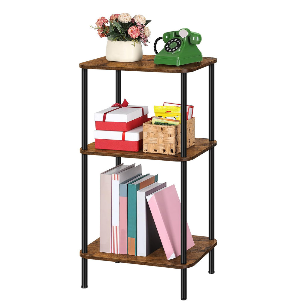 3 Tier Rustic Brown End Table B945
