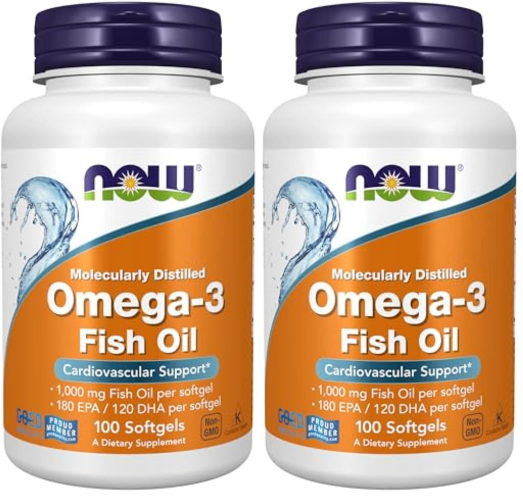 Omega-3 180 EPA / 120 DHA 100 Softgels Pack of 2 U192