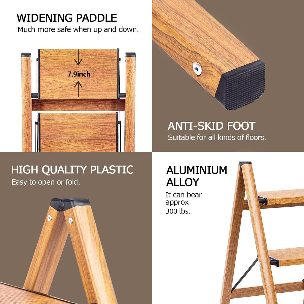 3 Step Lightweight Folding Step Stool V144