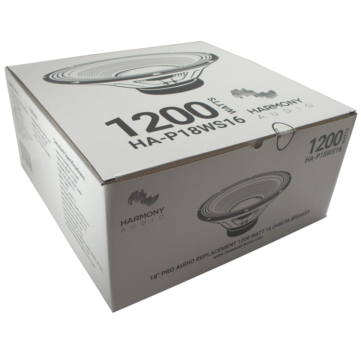 18" PA Replacement Subwoofer 1200W 16 Ohm Woofer E537066