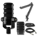 USB Dynamic Broadcast Microphone with Boom Arm and XLR Cable Y76892