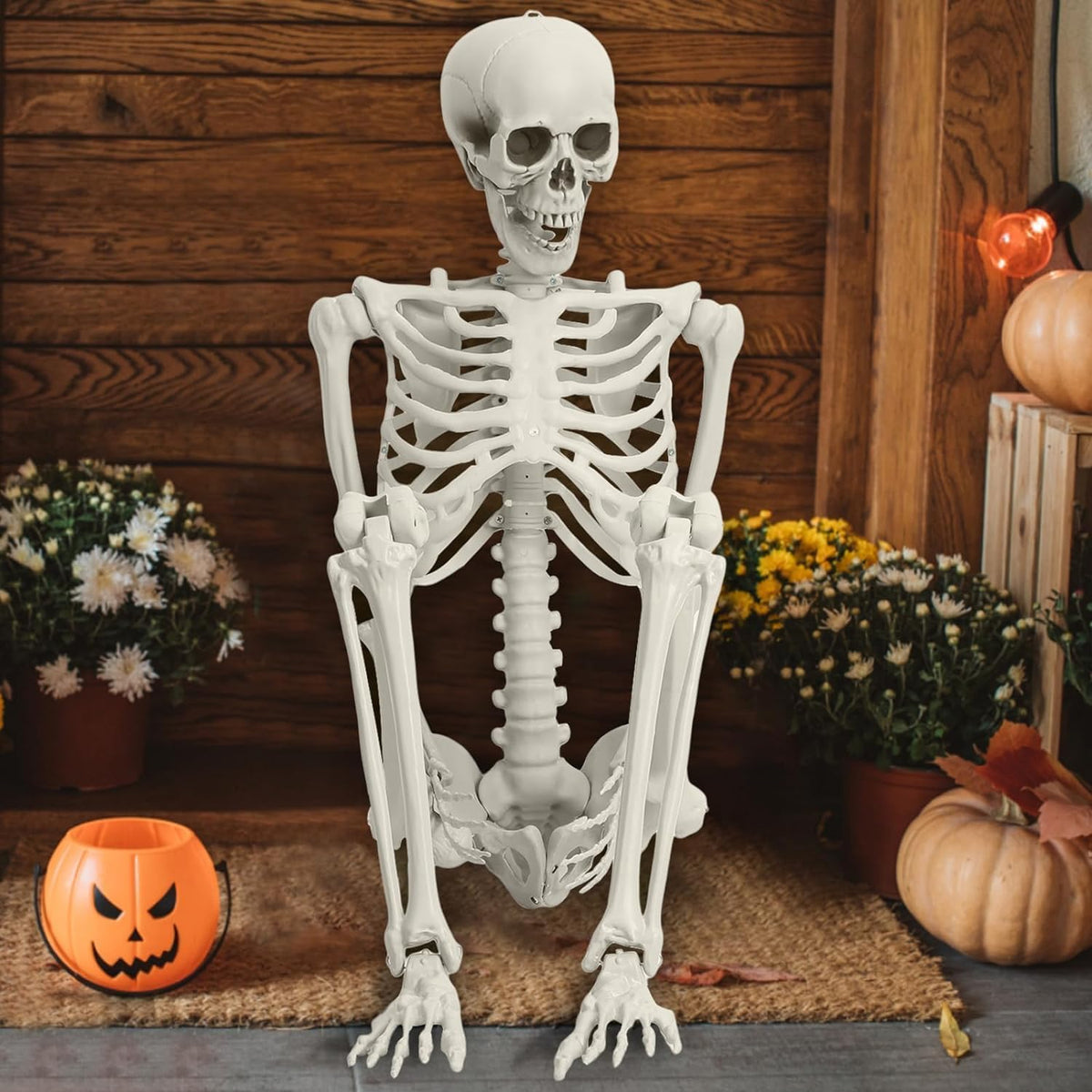 5.4ft Posable Plastic Skeleton N51936