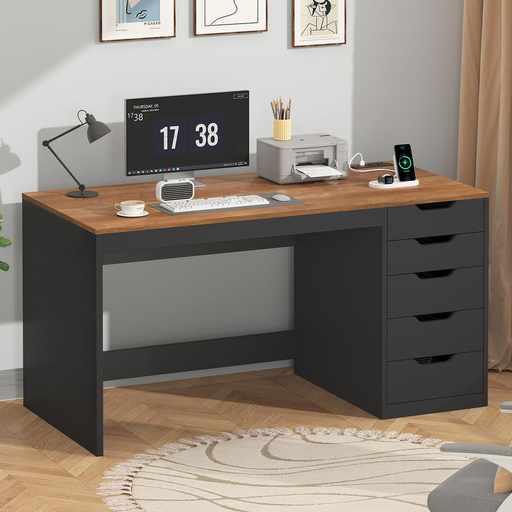 47 Inch Computer Desk with 5 Drawers N194181