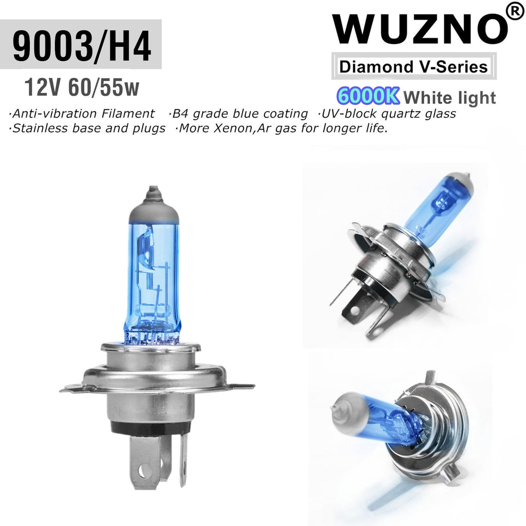 Halogen Headlight Bulbs 9003/H4 6000k White 2 pack P15302