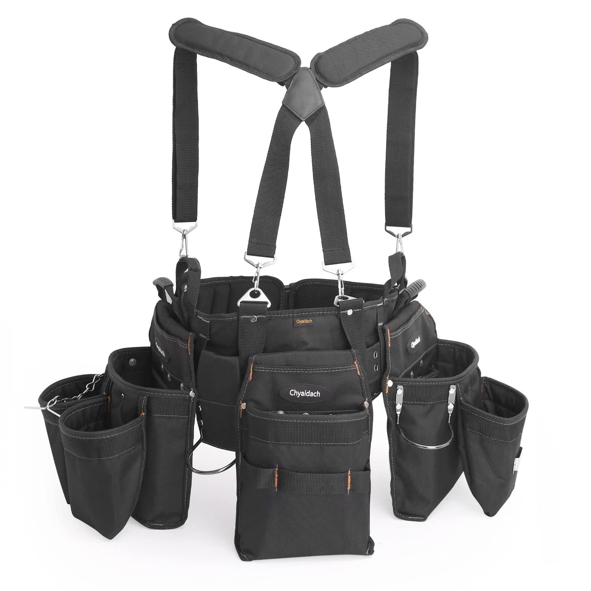 16-Pockets Adjustable Tool Belts with Suspenders N10055