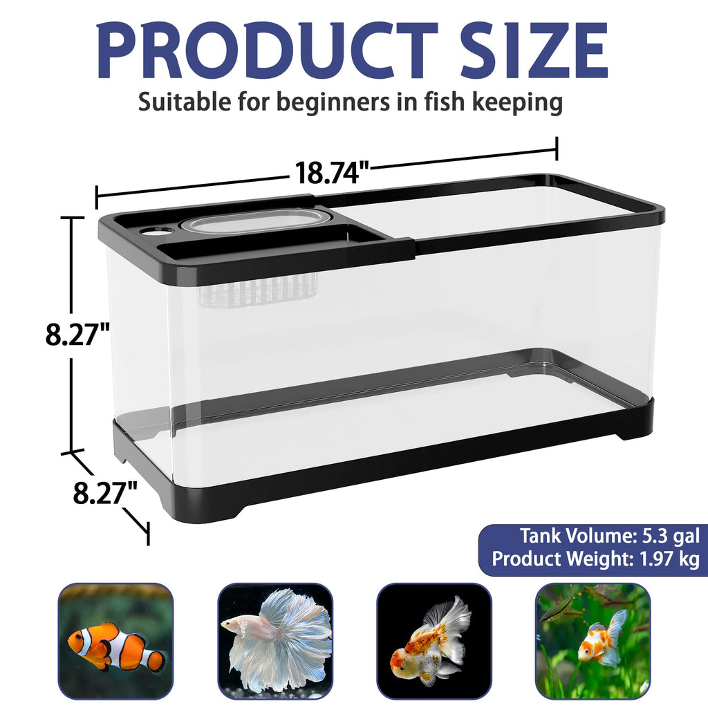 5.3 Gallon Fish Tank Starter Kit X585