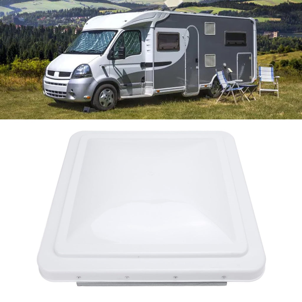 2 Pack 14 Inch White Polypropylene RV Roof Vent Cover T650