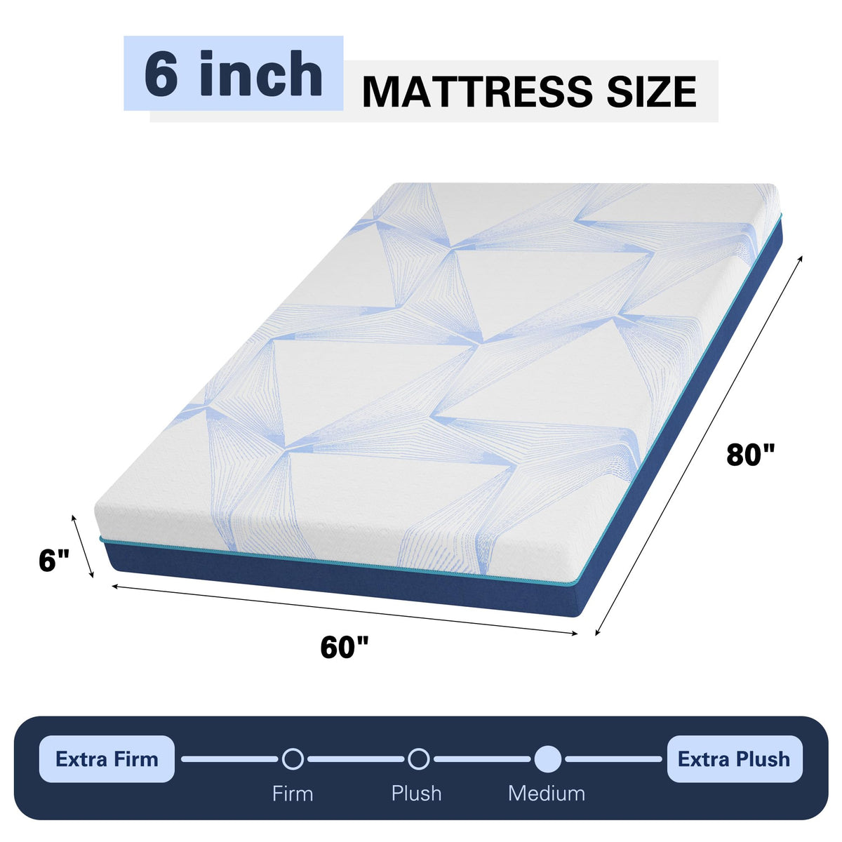6 Inch Twin Gel Memory Foam Mattress S81437