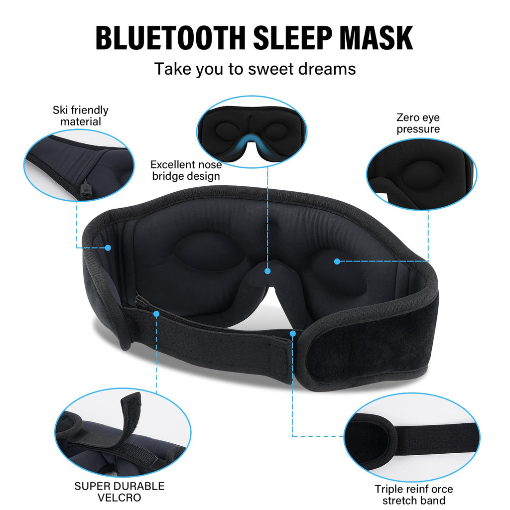 Sleep Mask with Bluetooth Headphones U71170