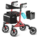 Lightweight Foldable Rollator Walker with Seat O11437