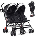 Lightweight Double Umbrella Stroller with Cup Holder and Adjustable Canopy Q1113