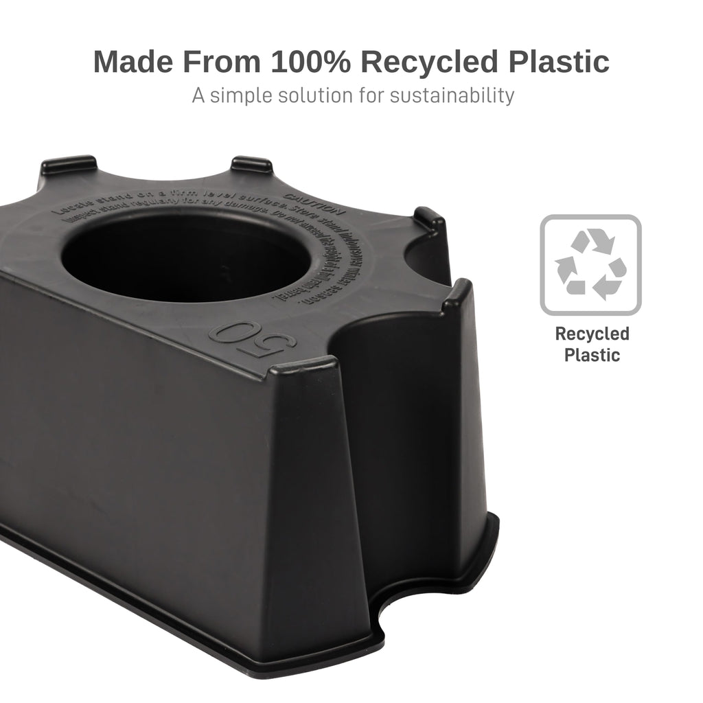 50-Gallon Black Rain Barrel Stand X1258